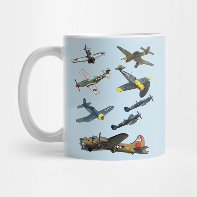 WW2 Planes Warbirds by Kocekoceko